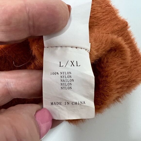 Lolita Milano Long Sleeve Eyelash Sweater Knit Top In Rust size M - Picture 13 of 15